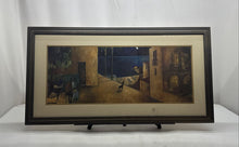 Load image into Gallery viewer, The Dog And The Moon Lourenco City Landscape Signed Art Print Picture Frame