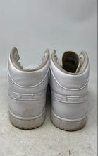 Load image into Gallery viewer, Nike Mens Air Jordan 1 Mid White Leather Lace-Up Sneakers Shoes Size 13 No Laces