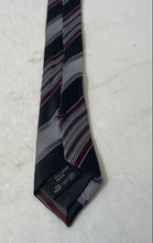 Load image into Gallery viewer, Ermenegildo Zegna Mens Multicolor Striped Print Silk Keeper Loop Designer Tie