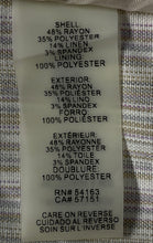 Load image into Gallery viewer, Tommy Hilfiger Womens Beige Multi Stripe Notch Lapel Two-Button Blazer Size 16