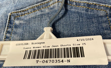 Load image into Gallery viewer, Guess Womens Blue Denim Medium Wash Pockets Regular Fit Hot Pants Shorts Size 25