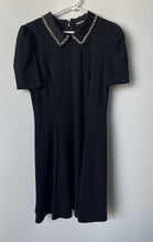 Load image into Gallery viewer, Karl Lagerfeld Womens Black Short Sleeve Collared Regular Fit Mini Dress Size 8