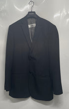 Load image into Gallery viewer, Perry Ellis Mens Black Long Sleeve Notch Lapel Two-Button Blazer Size 42L