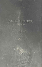 Load image into Gallery viewer, Authentic Kurt Geiger London Mens Eagle Head Black Loafer Shoes Size 5 Stained