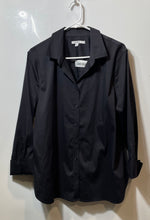 Load image into Gallery viewer, Chico's Womens Black Long Sleeve Collared Button-Up Shirt Size 3