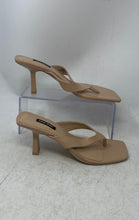 Load image into Gallery viewer, Nine West Womens Nest3 Beige Square Toe Slip-On Thong Sandals Size 8.5 M