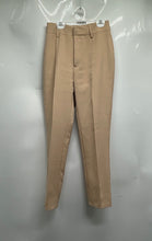 Load image into Gallery viewer, Forever 21 Womens Beige Pleated Front Straight Leg Stretch Dress Pants Size S