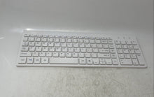 Load image into Gallery viewer, Topmate Model KM9000 White Ultra-Slim Portable Wireless Keyboard Untested