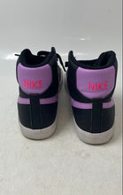 Load image into Gallery viewer, Nike Kids Blazer Mid 77 DA4086-005 Black Purple Lace-Up Sneaker Shoes Size 6Y