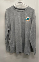 Load image into Gallery viewer, Nike Mens Dri-Fit Gray Heather NFL Miami Dolphins Long Sleeve T-Shirt Size XXL