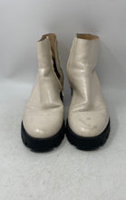Load image into Gallery viewer, Coach Womens Chrissy C5910 Ivory Side Zip Block Heel Ankle Booties Size 8.5B