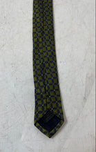 Load image into Gallery viewer, Altea Milano Mens Green And Blue Geometric Silk Keeper Loop Pointed Tie