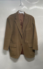 Load image into Gallery viewer, Brooks Brothers Mens Brown Notch Lapel Long Sleeve Two-Button Blazer Size 44R