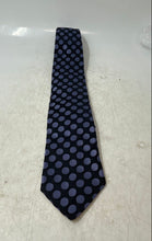 Load image into Gallery viewer, Hugo Boss Mens Black Purple Polka Dot Silk Keeper Loop Adjustable Pointed Tie
