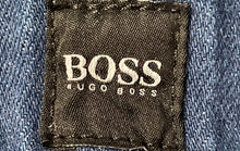 Load image into Gallery viewer, Hugo Boss Mens Blue Dark Wash Pockets Denim Straight Leg Jeans Size 38X32