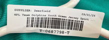 Load image into Gallery viewer, NFL Youth Green Miami Dolphins Team Parker Football Sports Jersey Size L 12-14