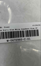 Load image into Gallery viewer, Nike Boys Air Griffey Max 1 White Blue Mid Top Hook & Loop Sneaker Shoes Size 4C