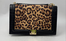 Load image into Gallery viewer, INC International Concepts Womens Ajae Black Brown Animal Print Crossbody Bag