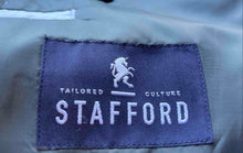 Load image into Gallery viewer, Stafford Tailored Culture Mens Gray 2-Piece Suit Size Blazer 42L Pants 36x32