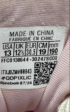 Load image into Gallery viewer, Reebok Girls Vizome Ivory Pink Low Top Lace-Up Sneaker Shoes Size 13