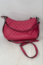 Load image into Gallery viewer, Nine West Womens Pink Inner Pockets Quilted Shoulder Hobo Handbag