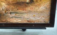 Load image into Gallery viewer, Framed Painting Of Trees Forest Landscape With Golden Tones And Relief Texture