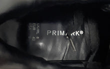Load image into Gallery viewer, Primark Mens Black Leather Round Toe Lace-Up Low Top Sneakers Shoes Size 9