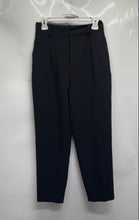 Load image into Gallery viewer, Zara Womens Black Pleated Slash Pocket Straight Leg Dress Pants Size Small