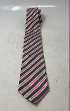 Load image into Gallery viewer, Hugo Boss Mens Multicolor Striped Silk Keeper Loop Pointed Tie One Size