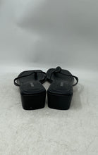 Load image into Gallery viewer, Forever 21 Womens Black Slip-On Open Toe Block Heel Thong Sandals Size 10