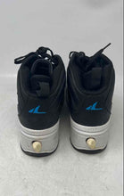 Load image into Gallery viewer, Nolly Mens Black White Double-Row Wheels Lace-Up Roller Skates Shoes Size 9