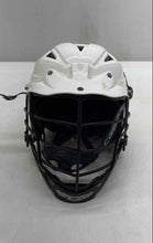 Load image into Gallery viewer, Cascade Youth CS-R White Lacrosse Protective Helmet With Silver Mask Size S/M