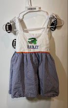 Load image into Gallery viewer, Busy Bee Smocks Girls White Blue Check Sleeveless One-Piece Bodysuit Size 4T