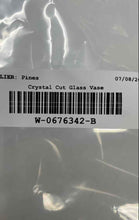 Load image into Gallery viewer, Crystal Cut Collectible Classic Clear Floral Container Decorative Glass Vase