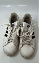 Load image into Gallery viewer, Adidas Mens Grand Court Cloudfoam White & Black Leather Sneaker Shoes Size 9