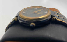 Load image into Gallery viewer, Authentic Benrus Women's Gold-Tone Black Quartz Dress Watch