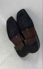 Load image into Gallery viewer, J. Ferrar Mens Dash Black Elegant Leather Square Toe Loafer Dress Shoes Size 8M