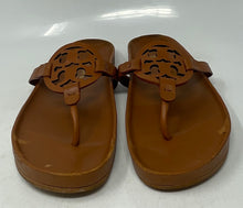 Load image into Gallery viewer, Authentic Tory Burch Womens Brown Slip-On Thong Sandals Size 8M Damaged