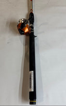 Load image into Gallery viewer, Shakespeare Mens Orange Black Spincast Reel Equipment Pro Fishing Rod