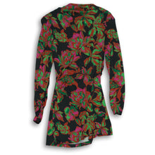 Load image into Gallery viewer, Zara Womens Black Multicolor Floral Dress Size L