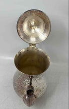 Load image into Gallery viewer, Vintage Silver-Tone Ornate Handle Hinged Pointed Finial Lid Tea Kettle