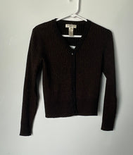 Load image into Gallery viewer, Jones New York Womens Brown Long Sleeve Button Front Cardigan Sweater Size P/P