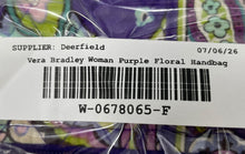 Load image into Gallery viewer, Vera Bradley Womens Purple Floral Quilted Crossbody Handbag With Wristlet Wallet