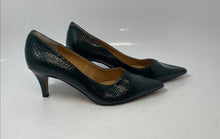 Load image into Gallery viewer, J. Renee Womens Abigaile Black Animal Print Leather Pointed Toe Pump Heels Sz 10