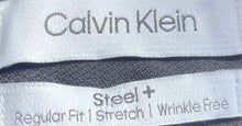 Load image into Gallery viewer, Calvin Klein Mens Black Wrinkle Free Regular Fit Dress Shirt Size M 15.5 32/33