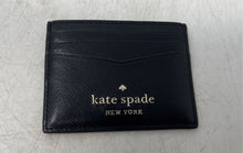 Load image into Gallery viewer, Kate Spade New York Womens Black Saffiano Leather Small Slim Card Holder