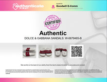 Load image into Gallery viewer, Authentic Dolce & Gabbana Kids White Red Slip-On Slide Sandals EUR 29/30 WORN