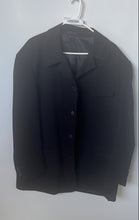 Load image into Gallery viewer, Giovanno Mens Black Long Sleeve Notch Lapel Four-Button Blazer Size 44R