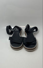 Load image into Gallery viewer, Vince Camuto Womens Miveeria Black Leather Hook & Loop Ankle Strap Sandals Sz 7M
