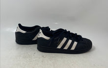 Load image into Gallery viewer, Adidas Unisex Kids Superstar C EF5394 Black White Leather Sneaker Shoes Size 3